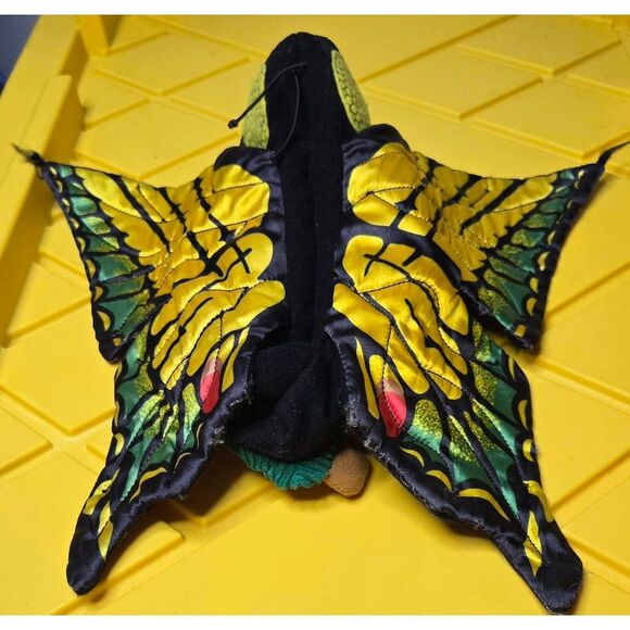 Folkmanis Reversible Caterpillar Butterfly 11" Plush Puppet Toy FolkTails - Picture 2 of 5